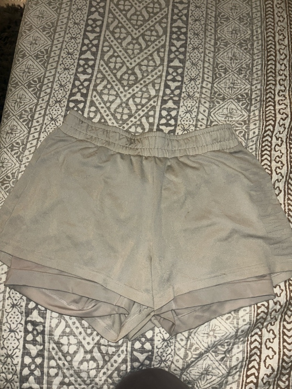 Gymshark Women's Taupe Layered Athletic Shorts
